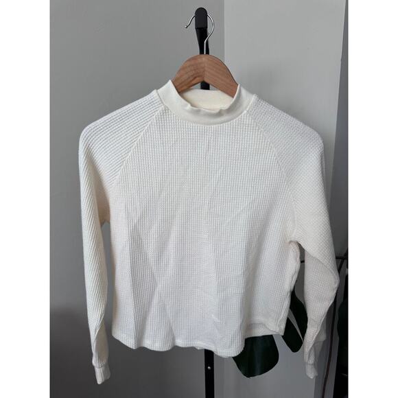 Madewell Waffle-Knit Long-Sleeve Crewneck Tee - Picture 5 of 6